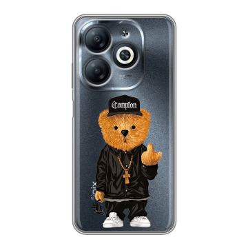 Силиконовый чехол на Infinix Smart 8 Pro с принтом Мишка