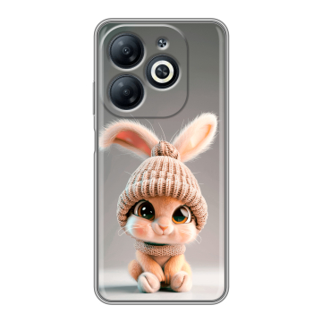 Силиконовый чехол на Infinix Smart 8 Pro с принтом Кролик Силиконовый чехол на Infinix Smart 8 Pro с принтом Кролик