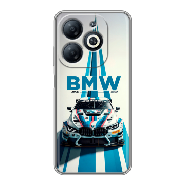 Силиконовый чехол на Infinix Smart 8 Pro с принтом БМВ BMW