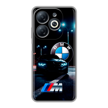 Силиконовый чехол на Infinix Smart 8 Pro с принтом БМВ BMW Силиконовый чехол на Infinix Smart 8 Pro с принтом БМВ BMW