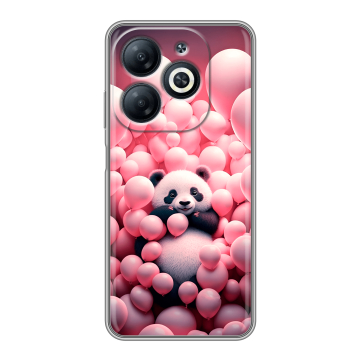 Силиконовый чехол на Infinix Smart 8 Pro с принтом Панда