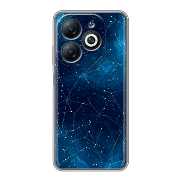 Силиконовый чехол на Infinix Smart 8 Pro с принтом Космос звезды