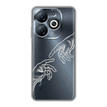 Силиконовый чехол на Infinix Smart 8 Pro с принтом Сотворение мира