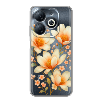 Силиконовый чехол на Infinix Smart 8 Pro с принтом Цветы