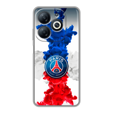 Силиконовый чехол на Infinix Smart 8 Pro с принтом PSG ПСЖ