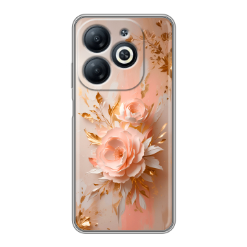 Силиконовый чехол на Infinix Smart 8 Pro с принтом женский