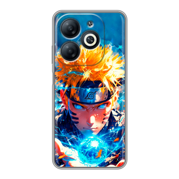 Силиконовый чехол на Infinix Smart 8 Pro с принтом Аниме Наруто Naruto