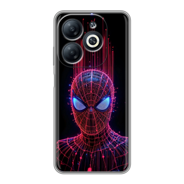 Силиконовый чехол на Infinix Smart 8 Pro с принтом Spiderman Человек паук
