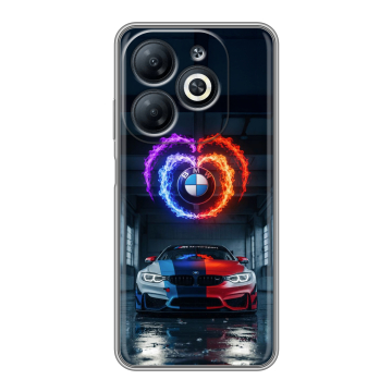 Силиконовый чехол на Infinix Smart 8 Pro с принтом BMW БМВ
