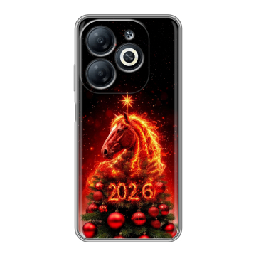 Силиконовый чехол на Infinix Smart 8 Pro с принтом Новый год Силиконовый чехол на Infinix Smart 8 Pro с принтом Новый год