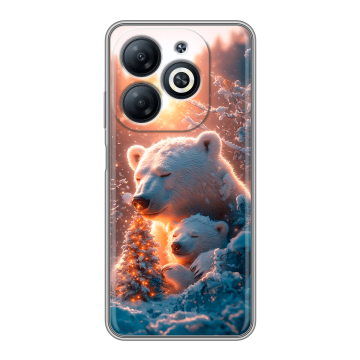 Силиконовый чехол на Infinix Smart 8 Pro с принтом Новый год Силиконовый чехол на Infinix Smart 8 Pro с принтом Новый год