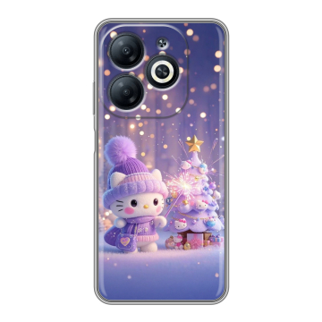 Силиконовый чехол на Infinix Smart 8 Pro с принтом Новый год Силиконовый чехол на Infinix Smart 8 Pro с принтом Новый год
