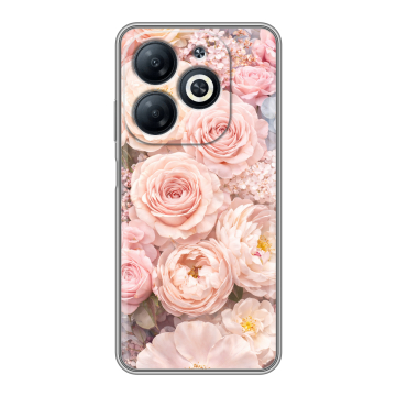 Силиконовый чехол на Infinix Smart 8 Pro с принтом женский