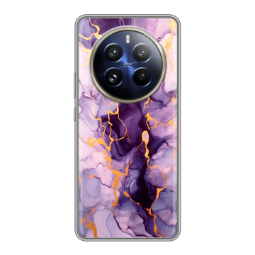 Силиконовый чехол на Realme 12 Pro с принтом Мрамор