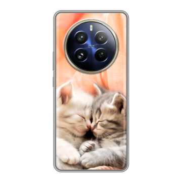 Силиконовый чехол на Realme 12 Pro с принтом Котята Силиконовый чехол на Realme 12 Pro с принтом Котята