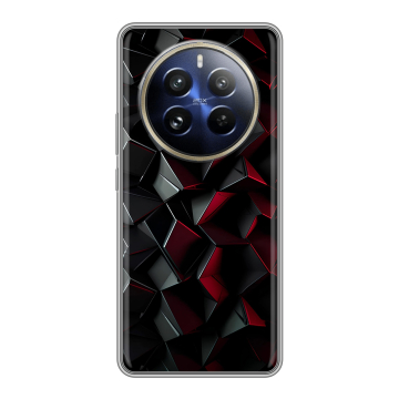 Силиконовый чехол на Realme 12 Pro с принтом Абстракция