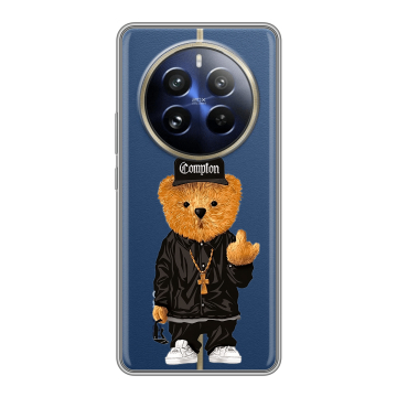 Силиконовый чехол на Realme 12 Pro с принтом Мишка