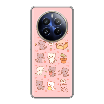 Силиконовый чехол на Realme 12 Pro с принтом Hello Kitty Хелоу Кити Силиконовый чехол на Realme 12 Pro с принтом Hello Kitty Хелоу Кити