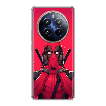 Силиконовый чехол на Realme 12 Pro с принтом Дедпул Deadpool Силиконовый чехол на Realme 12 Pro с принтом Дедпул Deadpool