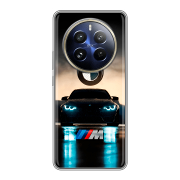 Силиконовый чехол на Realme 12 Pro с принтом БМВ BMW Силиконовый чехол на Realme 12 Pro с принтом БМВ BMW