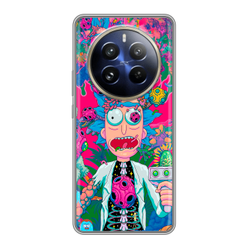 Силиконовый чехол на Realme 12 Pro с принтом Рик и Морти Rick Morty