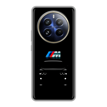 Силиконовый чехол на Realme 12 Pro с принтом БМВ BMW Силиконовый чехол на Realme 12 Pro с принтом БМВ BMW