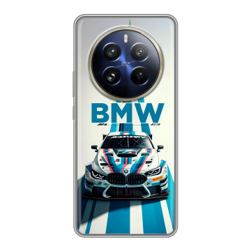 Силиконовый чехол на Realme 12 Pro с принтом БМВ BMW