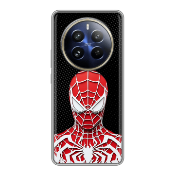 Силиконовый чехол на Realme 12 Pro с принтом человек паук spiderman Силиконовый чехол на Realme 12 Pro с принтом человек паук spiderman