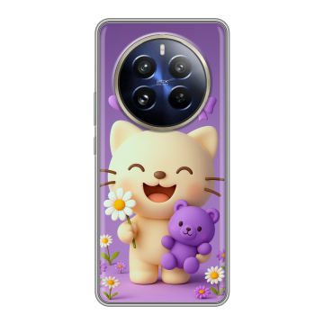 Силиконовый чехол на Realme 12 Pro с принтом для девочек Силиконовый чехол на Realme 12 Pro с принтом для девочек