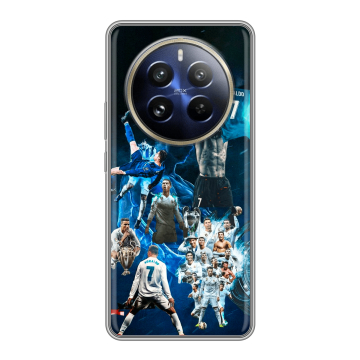 Силиконовый чехол на Realme 12 Pro с принтом Реал Роналдо Силиконовый чехол на Realme 12 Pro с принтом Реал Роналдо