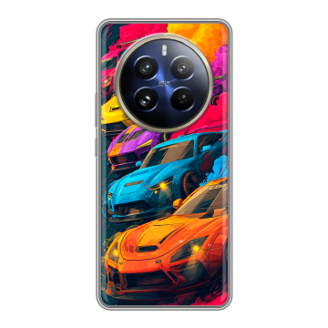 Силиконовый чехол на Realme 12 Pro с принтом Тачки Силиконовый чехол на Realme 12 Pro с принтом Тачки