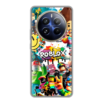 Силиконовый чехол на Realme 12 Pro с принтом Roblox Роблокс Силиконовый чехол на Realme 12 Pro с принтом Roblox Роблокс