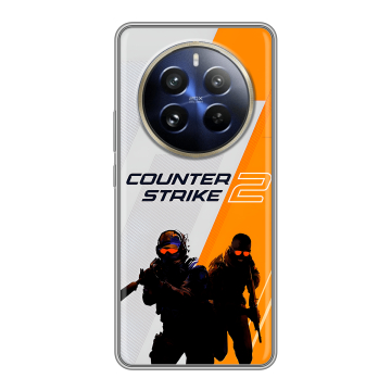 Силиконовый чехол на Realme 12 Pro с принтом Counter Strike