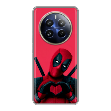 Силиконовый чехол на Realme 12 Pro с принтом Дедпул Deadpool Силиконовый чехол на Realme 12 Pro с принтом Дедпул Deadpool