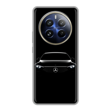Силиконовый чехол на Realme 12 Pro с принтом Mercedes Мерседес