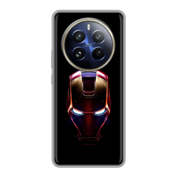 Силиконовый чехол на Realme 12 Pro с принтом IronMan Железный человек