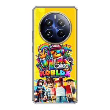 Силиконовый чехол на Realme 12 Pro с принтом Roblox Роблокс