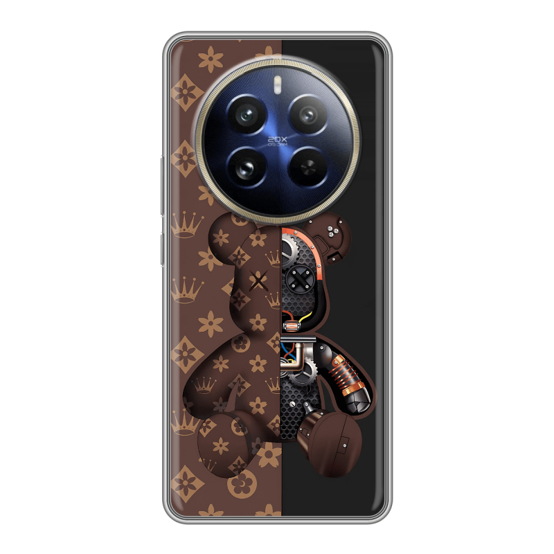 Силиконовый чехол на Realme 12 Pro с принтом Луи робот Силиконовый чехол на Realme 12 Pro с принтом Луи робот