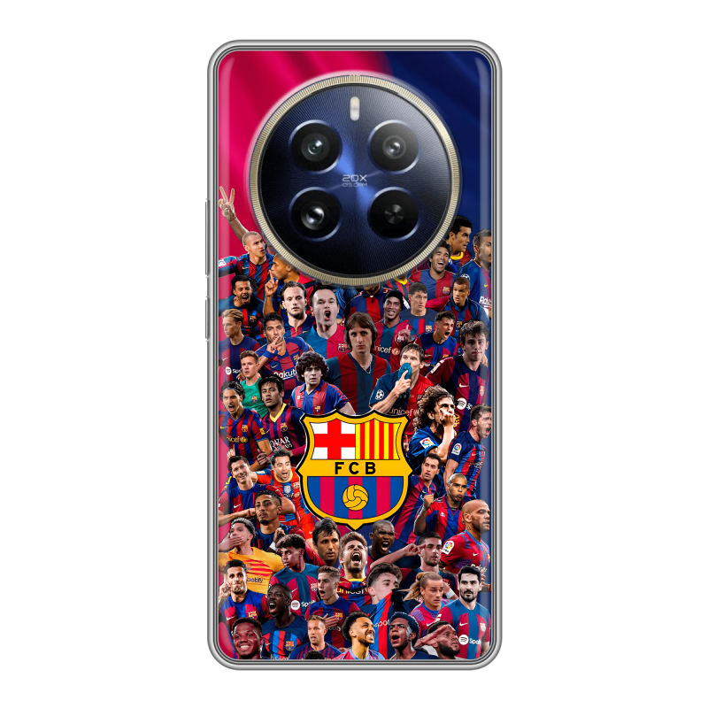 Силиконовый чехол на Realme 12 Pro с принтом Барселона Barcelona Силиконовый чехол на Realme 12 Pro с принтом Барселона Barcelona