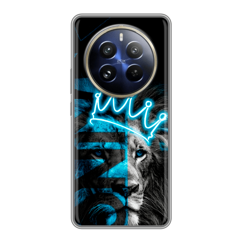 Силиконовый чехол на Realme 12 Pro с принтом Король лев Силиконовый чехол на Realme 12 Pro с принтом Король лев