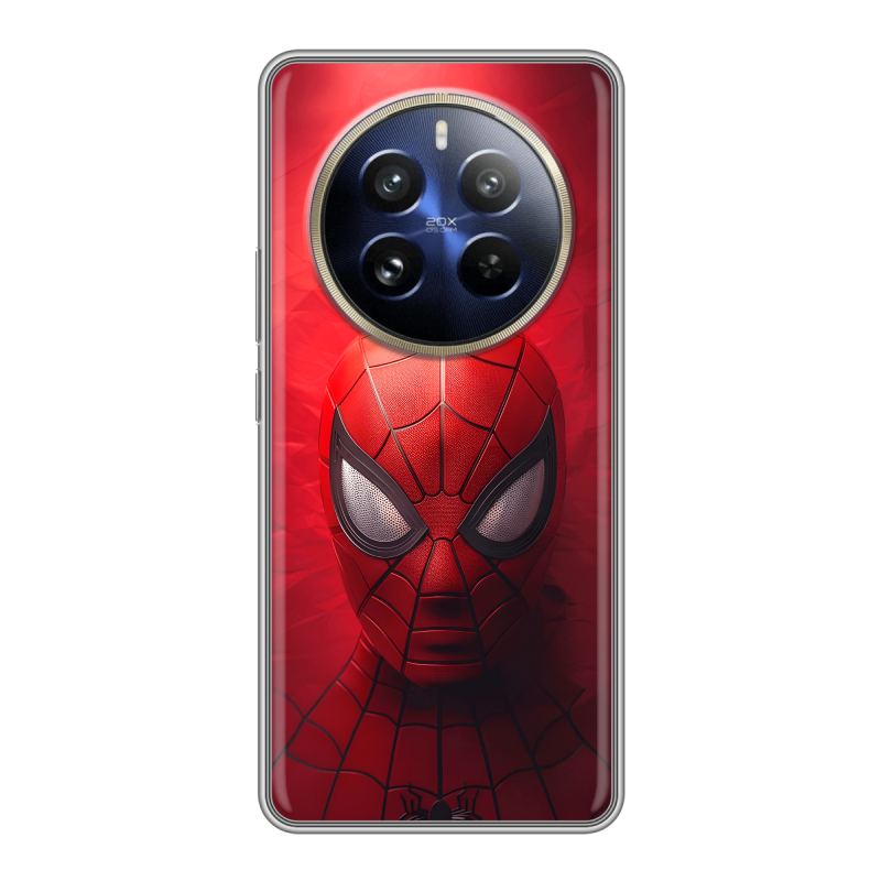 Силиконовый чехол на Realme 12 Pro с принтом Spiderman Человек паук Силиконовый чехол на Realme 12 Pro с принтом Spiderman Человек паук