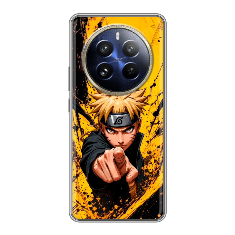 Силиконовый чехол на Realme 12 Pro с принтом Naruto Наруто Силиконовый чехол на Realme 12 Pro с принтом Naruto Наруто