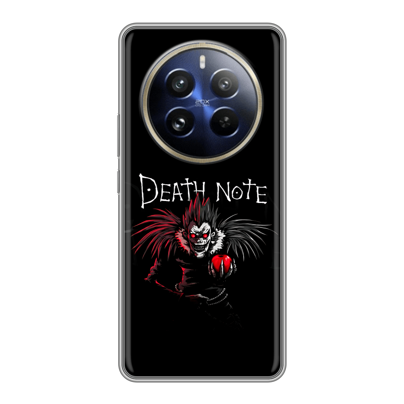 Силиконовый чехол на Realme 12 Pro с принтом Death note Тетрадь смерти Силиконовый чехол на Realme 12 Pro с принтом Death note Тетрадь смерти