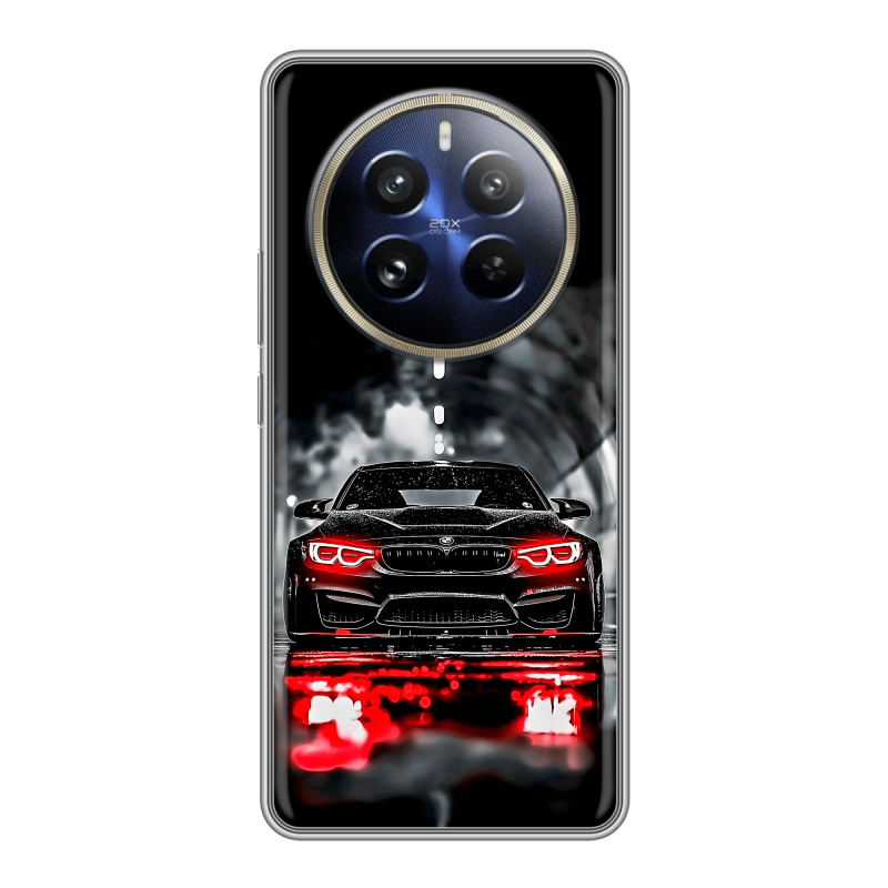 Силиконовый чехол на Realme 12 Pro с принтом BMW БМВ Силиконовый чехол на Realme 12 Pro с принтом BMW БМВ