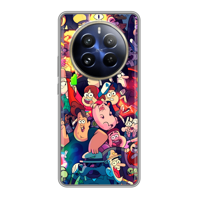 Силиконовый чехол на Realme 12 Pro с принтом Gravity Falls Гравити Фолз Силиконовый чехол на Realme 12 Pro с принтом Gravity Falls Гравити Фолз