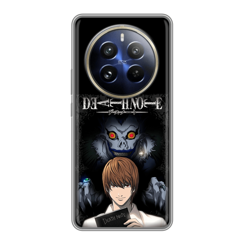 Силиконовый чехол на Realme 12 Pro с принтом Death note Тетрадь смерти Силиконовый чехол на Realme 12 Pro с принтом Death note Тетрадь смерти