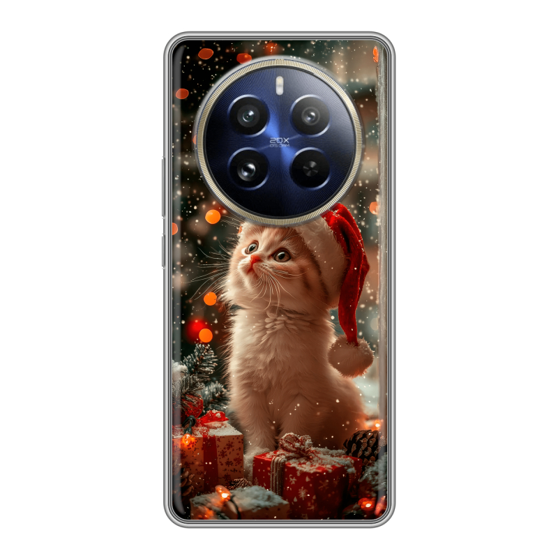 Силиконовый чехол на Realme 12 Pro с принтом Новый год Силиконовый чехол на Realme 12 Pro с принтом Новый год