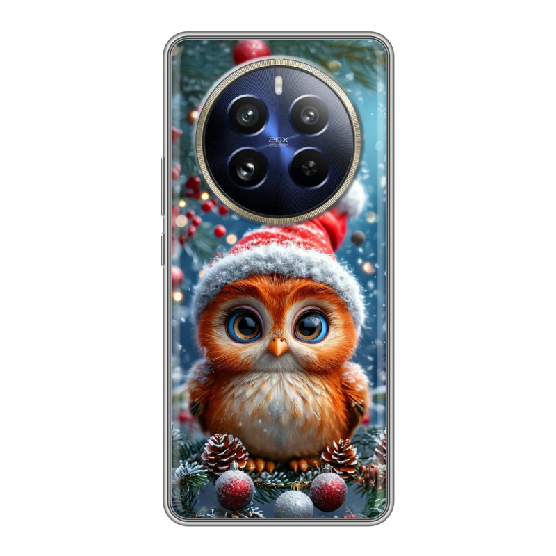 Силиконовый чехол на Realme 12 Pro с принтом Новый год Силиконовый чехол на Realme 12 Pro с принтом Новый год
