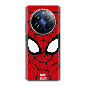 Силиконовый чехол на Realme 12 Pro Plus с принтом человек паук spiderman