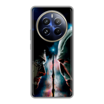 Силиконовый чехол на Realme 12 Pro Plus с принтом Гарри Поттер Harry Potter
